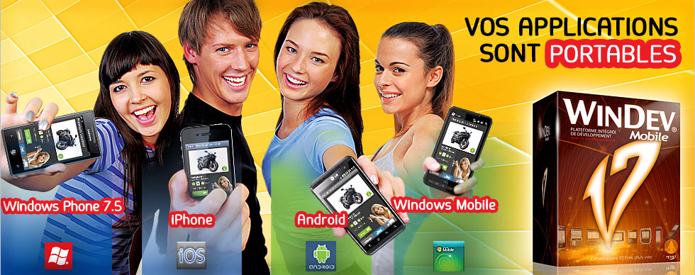Vos applications sont portables avec WINDEV Mobile 17