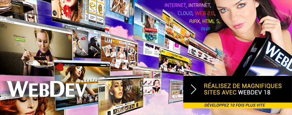 R&eacute;alisez de magnifiques sites avec WebDev 18